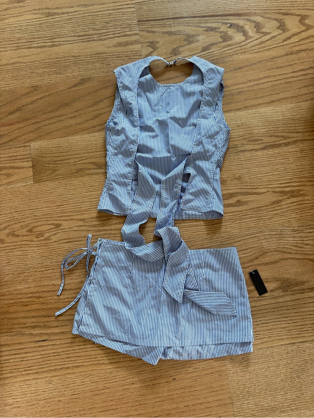 Lioness Blue and White Striped Top & Skort Set - Picture 6 of 7